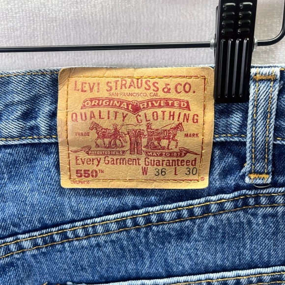 Levi’s 550 Y2K Vintage Relaxed Fit Jeans Mens 36/30 07/02 date 100% cotton 1809 - Picture 8 of 9